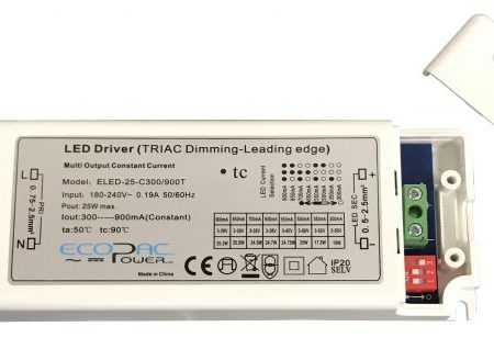 ELED-25-C300 900T - ECOPAC Constant Current LED Driver ELED-25-C300 900T on Sale