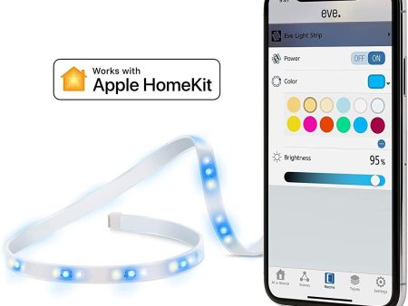 Eve Light Strip - Smart Home LED Lights Strip, Full Color, 1800 Lumens - Apple HomeKit Compatible (2m) For Cheap