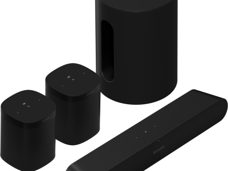 SONOS Immersive Set with Sub mini, Ray and One SL - Black Online now