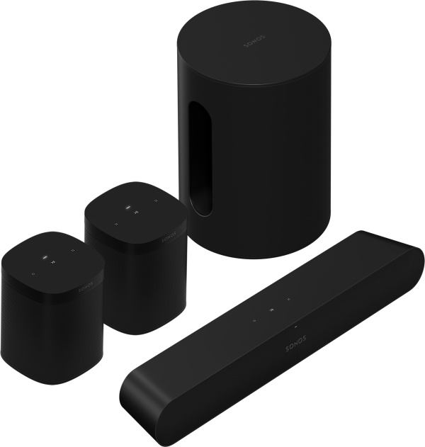 SONOS Immersive Set with Sub mini, Ray and One SL - Black Online now