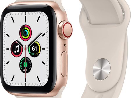 (Open Box) Apple Watch SE GPS + Cellular, 40mm Gold Aluminum Case with Starlight Sport Band Cheap