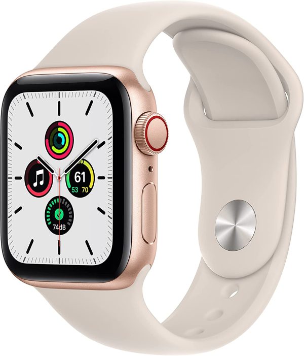 (Open Box) Apple Watch SE GPS + Cellular, 40mm Gold Aluminum Case with Starlight Sport Band Cheap