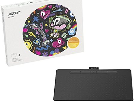 (Open Box) Wacom Intuos Medium, Bluetooth, Black (CTL6100WLK0) For Sale