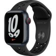 Apple Watch Nike Series 7 GPS + Cellular, 41mm Midnight Aluminum Case with Anthracite Black Nike Sport Band Online Sale