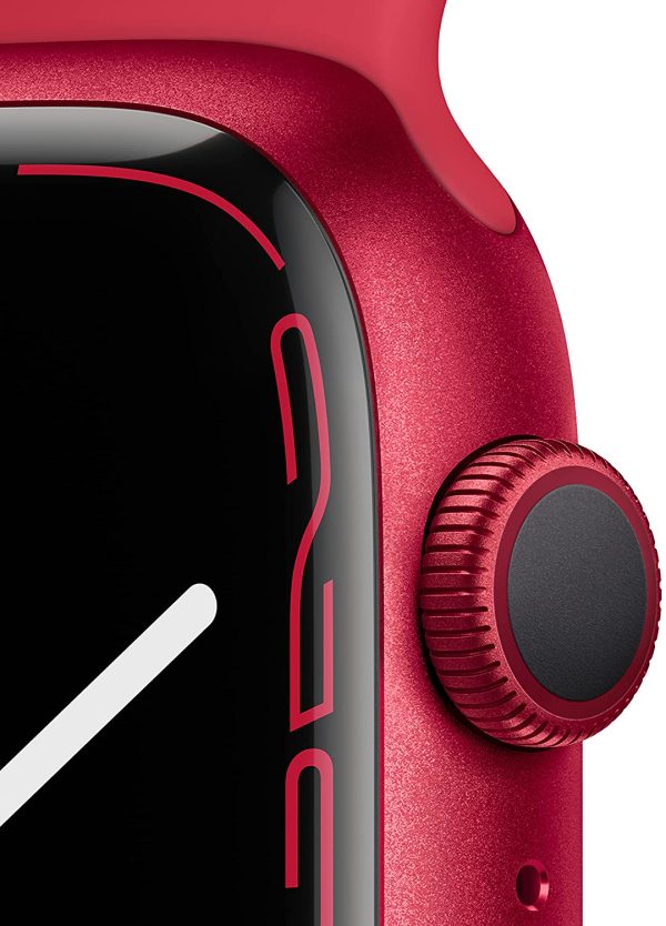 (Open Box) Apple Watch Series 7 GPS, 45mm (PRODUCT)RED Aluminum Case with (PRODUCT)RED Sport Band on Sale