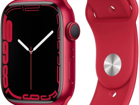 (Open Box) Apple Watch Series 7 GPS, 45mm (PRODUCT)RED Aluminum Case with (PRODUCT)RED Sport Band on Sale