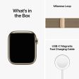 Apple Watch Series 8 GPS + Cellular 45mm Gold Stainless Steel Case w Gold Milanese Loop (2022) Discount