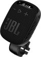 JBL Wind 3 FM Handlebar Bluetooth Speaker for Bicycle - Black Online now