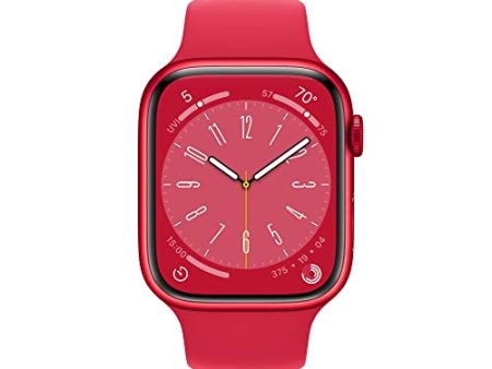 Apple Watch Series 8 GPS + Cellular 45mm (PRODUCT)RED Aluminum Case w (PRODUCT)RED Sport Band - S M (2022) For Sale