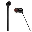 JBL Tune 125 - Bluetooth Wireless in-Ear Headphones with 3-Button Mic Remote and Flat Cable - Black For Cheap