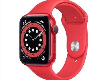 (Open Box) Apple Watch Series 6 GPS, 44mm PRODUCT(RED) Aluminum Case w Sport Band Online Sale