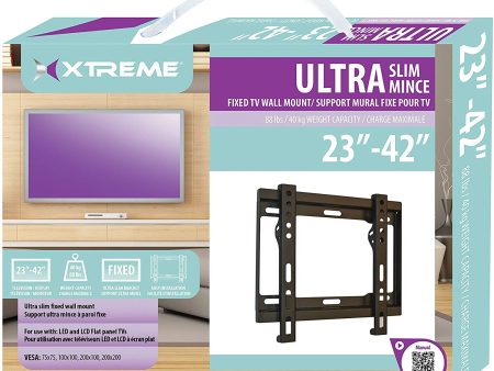 Xtreme Ultra Slim Fixed TV Wall Mount, 23in - 42in Sale