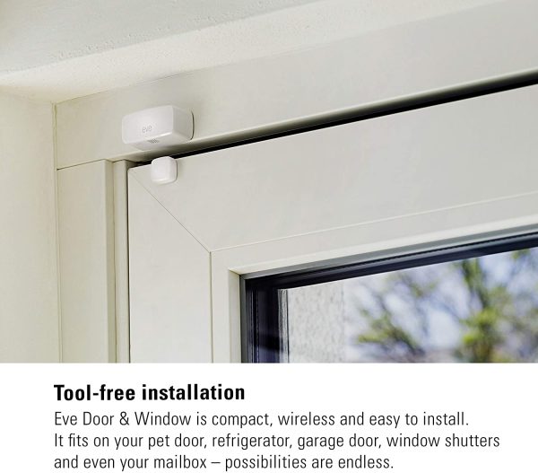 Eve Door & Window - Smart Contact Sensor - Apple Homekit Compatible (3 pack) Sale