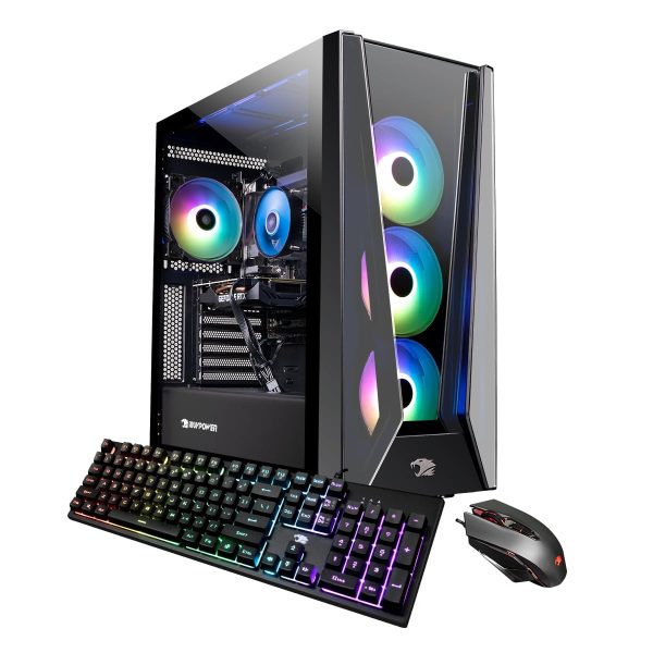 iBUYPOWER Gaming Desktop Computer TraceMR 262i | i5-12400F 16 GB RTX 3060 12 GB 500 GB SSD w  Fan Cooling Discount