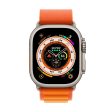 Apple Watch Ultra GPS + Cellular, 49mm Titanium Case w Orange Alpine Loop - Large (2022) Online Hot Sale