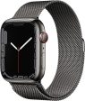 (Open Box) Apple Watch Series 7 GPS + Cellular, 41mm Graphite Stainless Steel Case with Graphite Milanese Loop Hot on Sale