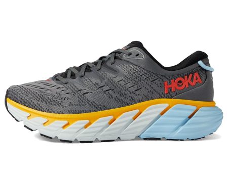 (Open Box) Hoka Gaviota 4 Men s Everyday Running Shoe - Castlerock   Anthracite - Size 9.5 Online Sale