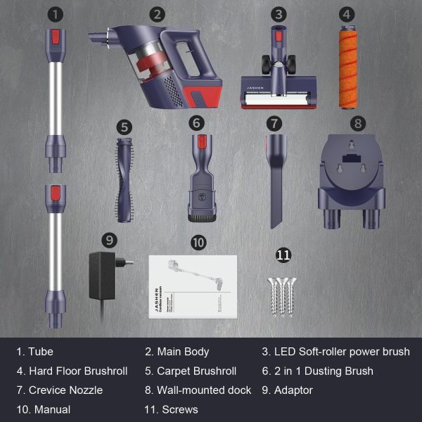 JASHEN D18 Cordless Stick Vacuum Cleaner Cheap