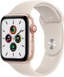 (Open Box) Apple Watch SE GPS + Cellular, 44mm Gold Aluminum Case with Starlight Sport Band Sale