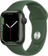 Apple Watch Series 7 GPS, 45mm Green Aluminum Case with Clover Sport Band Discount