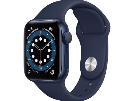 (Open Box) Apple Watch Series 6 GPS, 40mm Blue Aluminum Case w Deep Navy Sport Band Online now