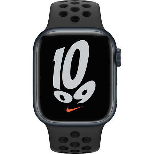 Apple Watch Nike Series 7 GPS, 41mm Midnight Aluminum Case with Anthracite Black Nike Sport Band on Sale