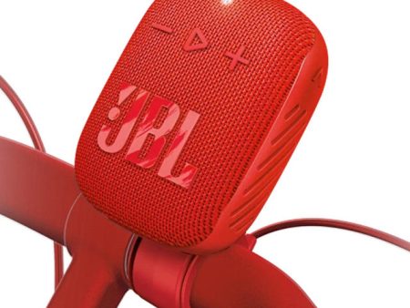 JBL Wind 3 Slim Handlebar Bluetooth Speaker for Bicycle - Red Cheap