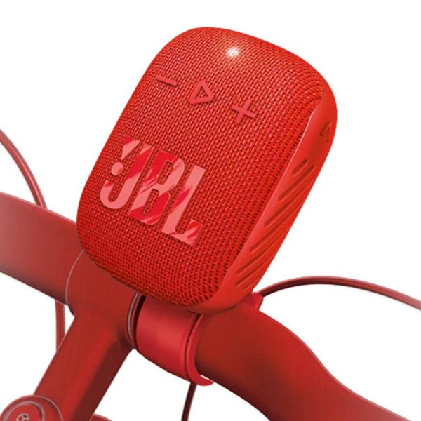 JBL Wind 3 Slim Handlebar Bluetooth Speaker for Bicycle - Red Cheap