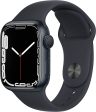 Apple Watch Series 7 GPS, 41mm Midnight Aluminum Case with Midnight Sport Band Sale