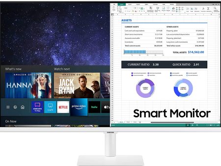 (Open Box) Samsung 27- M5 Series LED Computer Monitor and Streaming TV LS27AM501NNXZA (2021) Discount