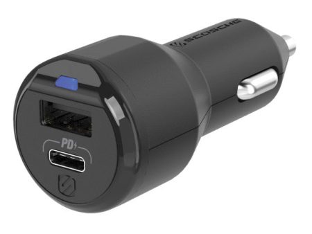 SCOSCHE CPDA2C8-SP PowerVolt™ 30W Certified USB Type-C + Type-A Fast Car Charger Online Hot Sale