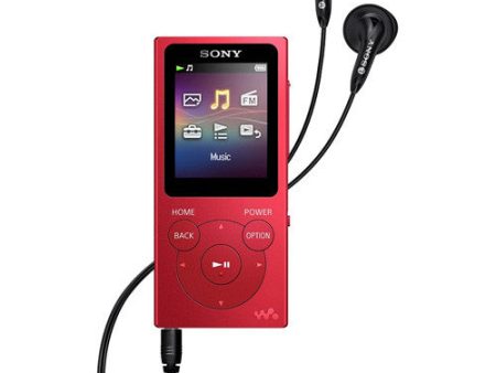 (Open Box) Sony NWE394 R 8GB Walkman MP3 Player (Red) Online Sale