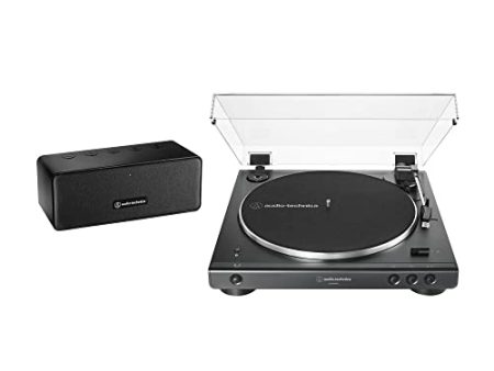 Audio Technica AT-LP60XSPBT-BK Bluetooth Turntable and Speaker Bundle (Black) Cheap