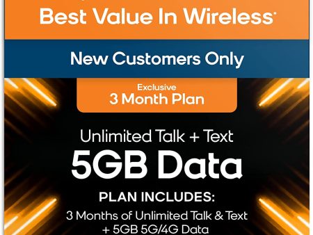 Boost Mobile Preloaded SIM Card - 3month 5gb - Bring Your Own Phone Discount