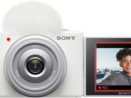 Sony ZV-1F Vlogging Camera (White) Discount