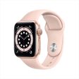 (Open Box) Apple Watch Series 6 GPS, 40mm Gold Aluminum Case w Pink Sand Sport Band For Discount