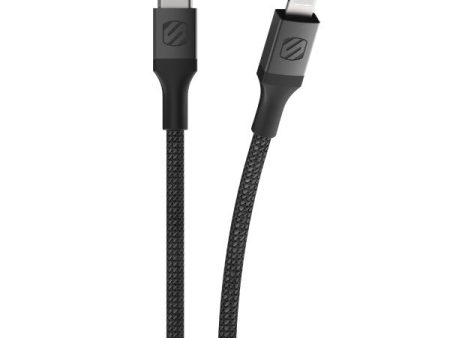 SCOSCHE TYPE C Lightning Braided Cable 4ft - Black For Sale