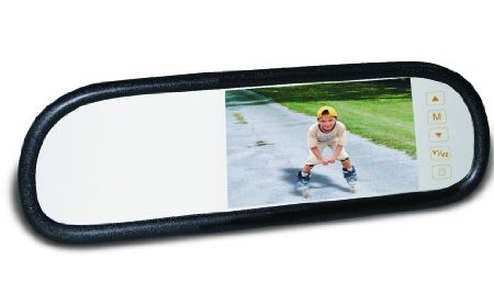 BOYO VTM50M - Replacement or Clip-on Rear-View Mirror with 5  TFT-LCD Backup Camera Monitor and Wi-Fi Miracast Hot on Sale