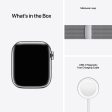 (Open Box) Apple Watch Series 7 GPS + Cellular, 41mm Silver Stainless Steel Case with Silver Milanese Loop Sale