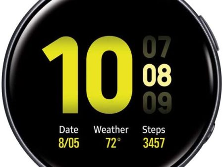 Samsung Galaxy Watch Active 2 Aluminum - 44mm  Aqua Black SM-R820NZKAXAR (2020) Online Hot Sale