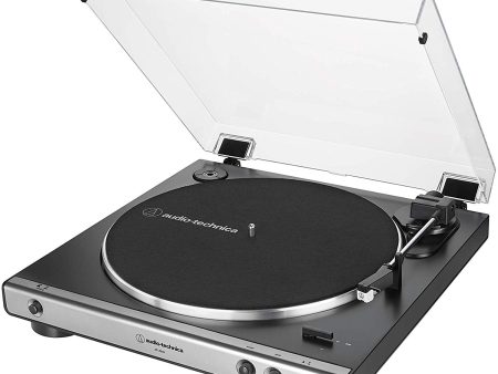 Audio Technica AT-LP60X Fully Automatic Belt-Drive Stereo Turntable, Gunmetal & Black For Cheap