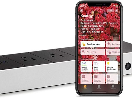 Eve Energy Strip - Smart Home Triple Outlet & Power Meter - Apple HomeKit Compatible Online