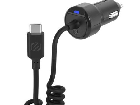 SCOSCHE CPDC83-SP USB-C Coiled USB Car Charger Online now