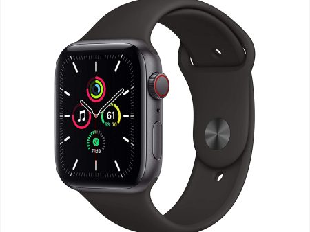 (Open Box) Apple Watch SE GPS + Cellular 44mm Space Gray Aluminum w Black Sport Band on Sale