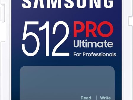 Samsung 512GB Pro Ultimate SD Card (Full Size) Fashion