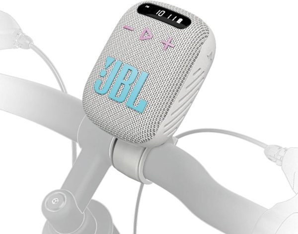 JBL Wind 3 FM Handlebar Bluetooth Speaker for Bicycle - Grey Online Sale