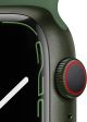 (Open Box) Apple Watch Series 7 GPS + Cellular, 45mm Green Aluminum Case with Clover Sport Band on Sale