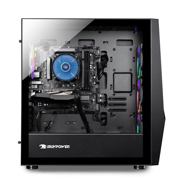 iBUYPOWER Gaming Desktop Computer SlateMR 250a | R3 3100 8 GB GTX 1650 4 GB 500 GB SSD w  Fan Cooling Supply