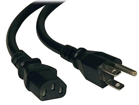 Tripp Lite 12ft Computer Power Cord Cable 5-15P to C13 Heavy Duty 15A 14AWG 12  Sale