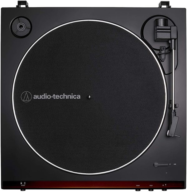 Audio Technica AT-LP60X Fully Automatic Belt-Drive Stereo Turntable, Brown & Black Online Hot Sale